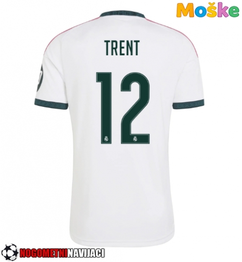 Moške Nogometnih dresov Real Madrid Alexander-Arnold #12 Domači 2026-27 Kratki rokavi Moške Nogometnih dresov Real Madrid Alexander-Arnold #12 Domači 2026-27 Kratki rokavi